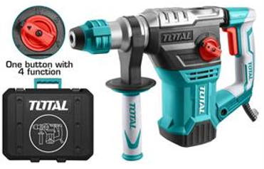 MARTELLO PERFORATORE ROTATIVO PROF."TOTAL"1500 W 5,5 J CON SELETTORE MULTIF.ART.TOTTH1153236