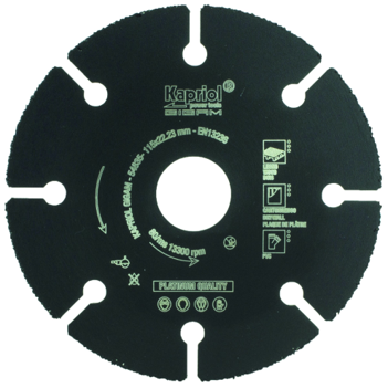 DISCO DIAM.C/SEGMENTATA"KAPRIOL"DIAM.230 ART.54837"EXPERT" DIAM.230 MIX LEGNO/PVC/CARTONGESSO