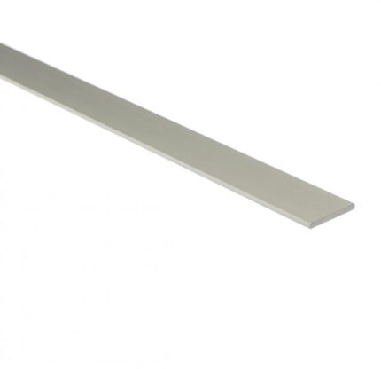 PROFILO ALLUMINIO ANODIZZATO MT.2 PIATTO ALLUMINIO ARGENTO 20X2 ART.750